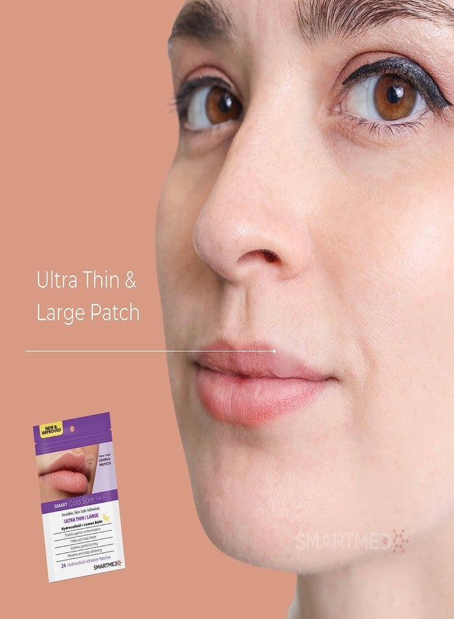 SMARTMED Cold Sore Treatment Patch Duo | 60 Patches – Large Ultra Thin 15mm & Original Thin 12mm | Clear Cold Sore Cover, Protects & Speeds Healing, Lip Blisters - Image 4